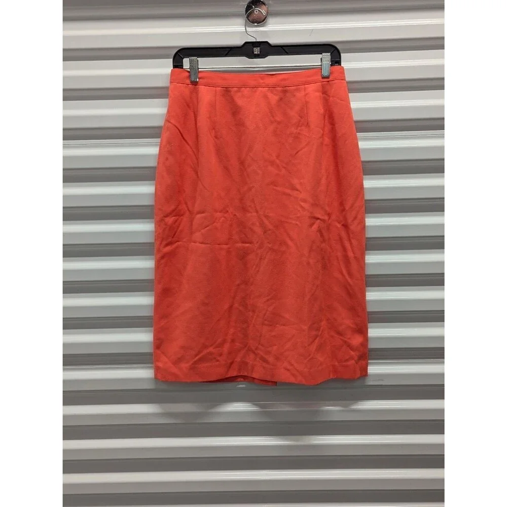 Vintage 90s Coral Peplum Blazer‎ & Skirt Suit Old Money Size 12 Academia